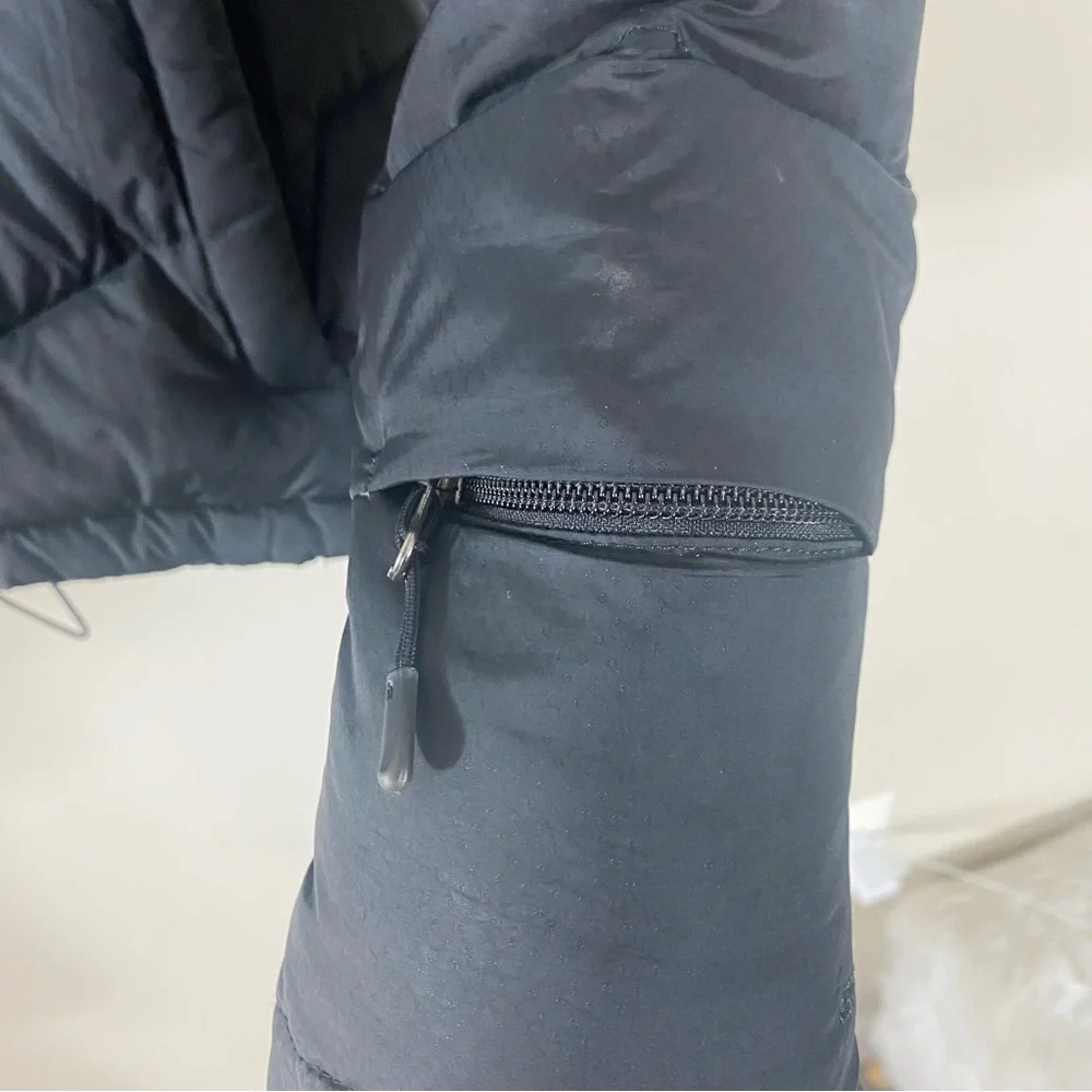 The North Face Down Filled Hooded Puffer Jacket Black - M - Picture 12 of 16
